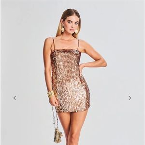 Stunning Nara Sequin Feather dress from Retrofete